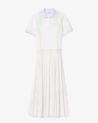 플리츠 반팔 폴로 롱드레스