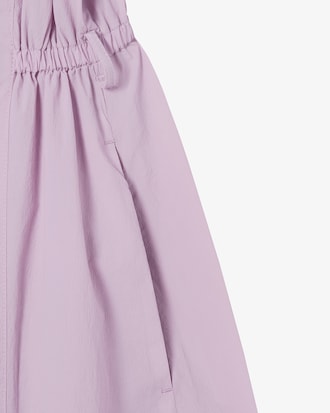 플레어 반팔 셔츠 드레스