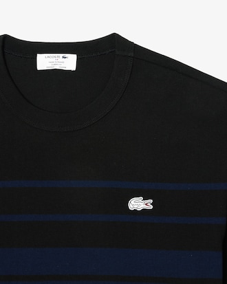 스트라이프 컬러블록 PQ 스트레치 티셔츠