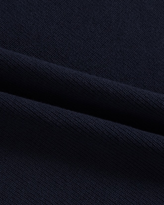 반팔 립조직 연사 크루넥 풀오버