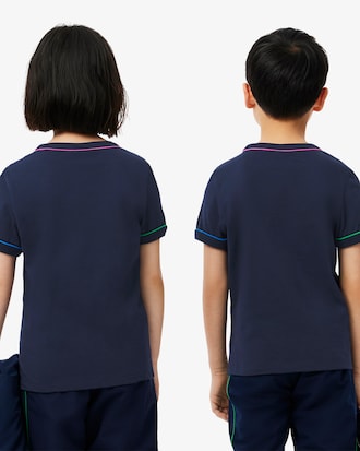 키즈 컬러 파이핑 반팔 티셔츠