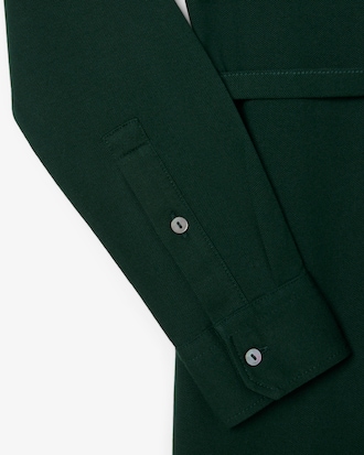 랩스타일 롱 폴로 드레스