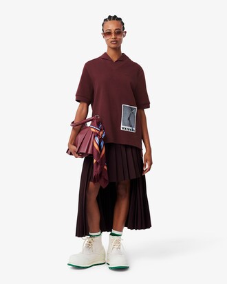 슬릿 디테일 오버사이즈 폴로