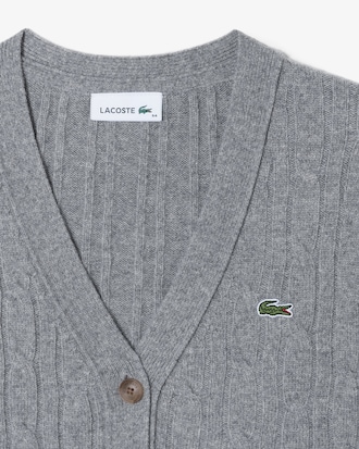 케이블 브이넥 가디건