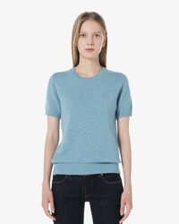 알파카 울 반팔 스웨터