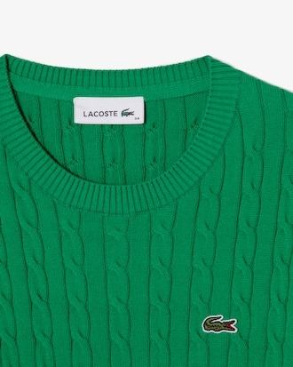 케이블 반팔 크루넥 풀오버