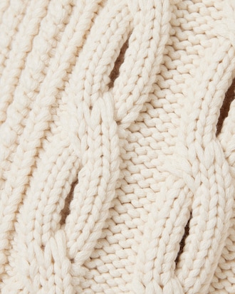 루즈핏 오픈워크 케이블 가디건