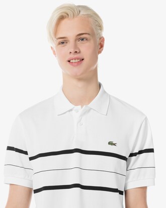 CHEST 스트라이프 오픈카라 폴로