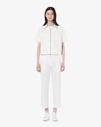 린넨혼방 크롭 팬츠