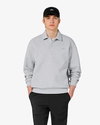 더블페이스 스냅 폴로형 스웻셔츠