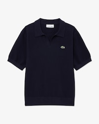 오픈카라 피케 스웨터 폴로 셔츠