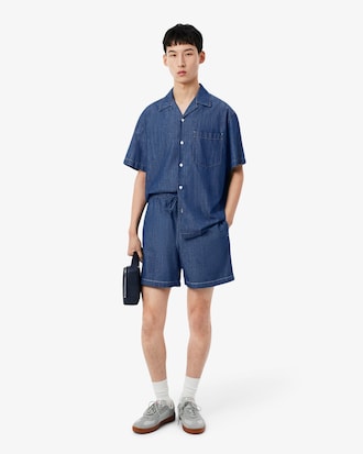 릴랙스 핏 데님 쇼츠