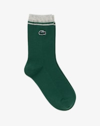 여성용 스트라이프 골지 양말