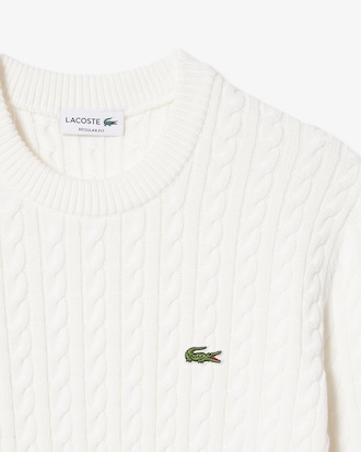 케이블 긴팔 크루넥 풀오버