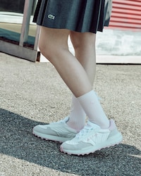 여성 리본 미들 삭스