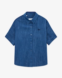 돌먼핏 반팔 텐셀 셔츠