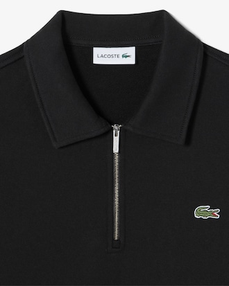 베이직 반집업 스웻셔츠