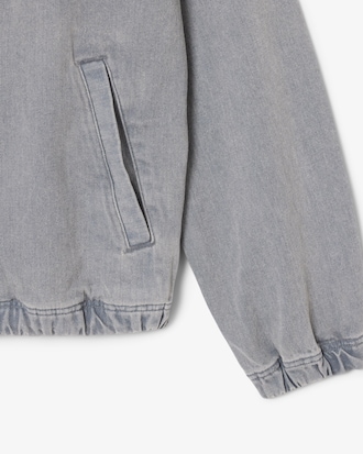 오가닉 코튼 데님 후드 점퍼