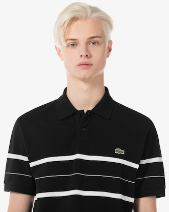 CHEST 스트라이프 오픈카라 폴로