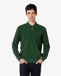 긴팔 피케 스웨터 폴로