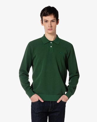 긴팔 피케 스웨터 폴로