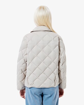 다이아퀼팅 경량 카라 다운