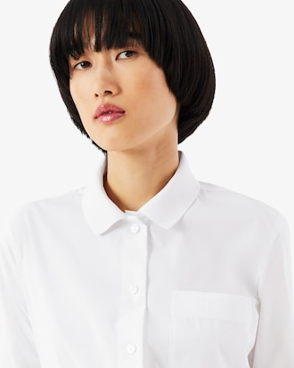 슬림핏 스트래치 포플린 셔츠