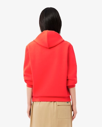 더블페이스 피케 후드 스웻셔츠