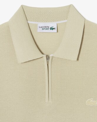 골프 투톤 반집업 스웨터