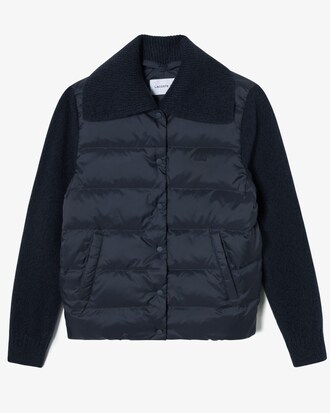 니트소매 경량 다운