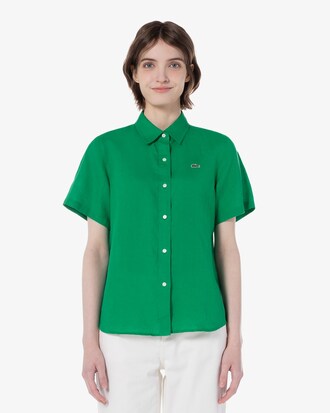 린넨 반팔 셔츠