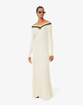 보트넥 스웨터 드레스