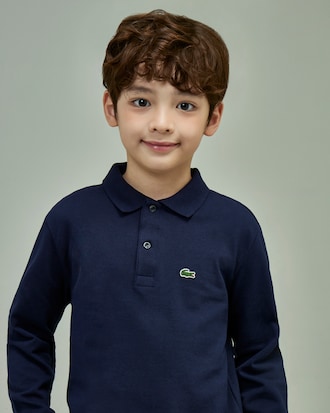 키즈 베이직 긴팔 폴로 셔츠