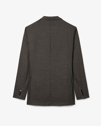 유니섹스 헤비 울 노치드 라펠 재킷