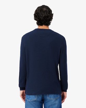 와플 긴팔 헨리넥 티셔츠