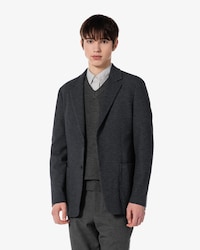 울 저지 자켓