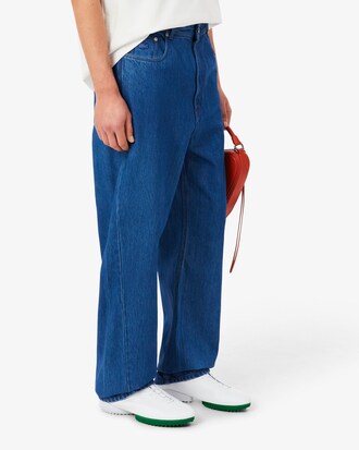 남성 미디엄 워싱 테일러드 데님 팬츠