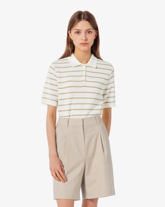 스트라이프 스웨터 폴로 셔츠