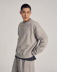 워싱 크루넥 스웻셔츠