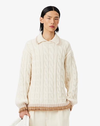 빅 케이블 폴로 울 스웨터