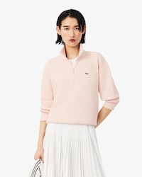 더블페이스 피케 하프집업 스웻셔츠