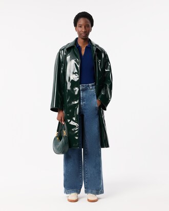 립조직의 반집업 반팔 스웨터