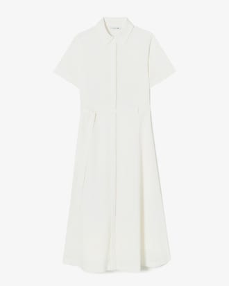 린넨 반팔 셔츠 드레스