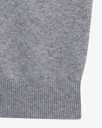 울 캐시미어 후드집업 스웨터