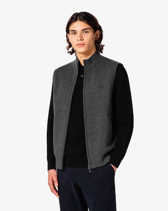 이중직 지퍼 베스트