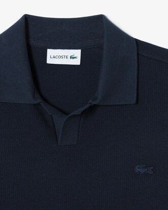 오픈 카라 텍스쳐 폴로