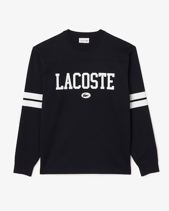 레터링 & 팁핑 매치 긴팔 티셔츠