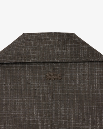 유니섹스 랩 칼라 롱 트렌치 코트