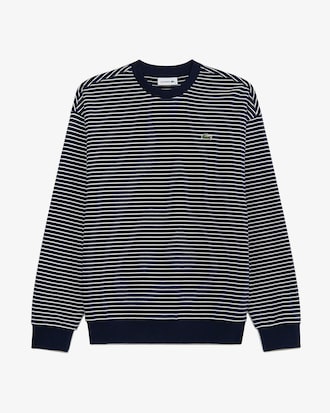 스트라이프 크루넥 스웻셔츠