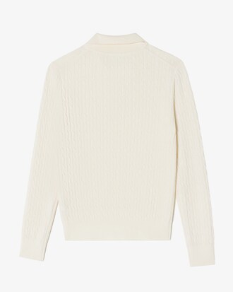 케이블 오픈카라 스웨터